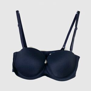 34C Victoria’s Secret Black Lined Strapless Convertible Bra
